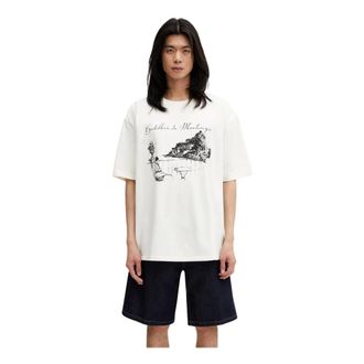 Rhude Hombre, Camisetas, Beige, Talla: L