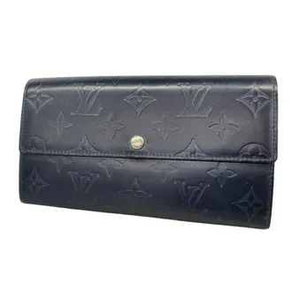 Louis Vuitton Blue Long Wallet (Bi-Fold) (Pre-Owned)