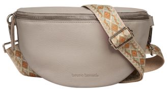 Bruno Banani G&uuml;rteltasche BRUNO BANANI, Damen, Gr. B/H/T: 27cm x 15cm x 9cm onesize, beige, Leder, leicht gl&auml;nzend, unifarben, Taschen G&uuml;rteltasche, echt Leder
