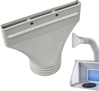 OEM Acoplamiento De Drenaje - Adaptador De Manguera - Ventilaci&oacute;n De Aire Acondicionado - Instalaci&oacute;n R&aacute;pida - 25x22x10 Cm - Gris