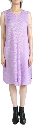 Pleats Please Issey Miyake Mellow Pleats dress - women - Polyester - 5 - Purple