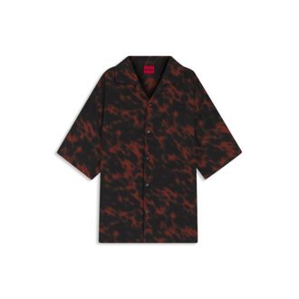 HUGO BOSS Oversized-fit shirt with digital print