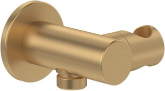 Villeroy & Boch Villeroy&boch - Soporte Fijo De Pared Para Teleducha Redonda Brushed Gold Villeroy Et Boch Universal Showers