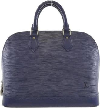 Louis Vuitton Pre-owned Handbags, female, Blue, Size: ONE SIZE Pre-owned Alma Epi Calf Bag