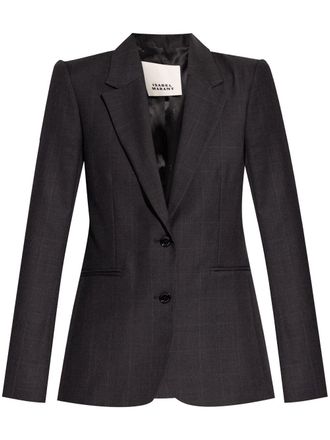 Isabel Marant Blazer Reva a quadri - Grigio