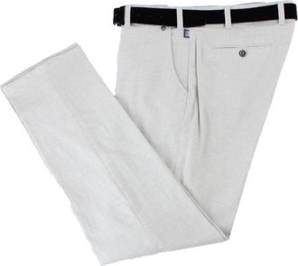 Br&uuml;hl Mens London GB Royal Twisted Luxury Chinos - Sand Cream - W34 L32