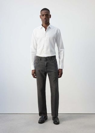 Mango Jeans Moby relaxed-fit lavaggio scuro grigio - Uomo - 44 - MANGO MAN