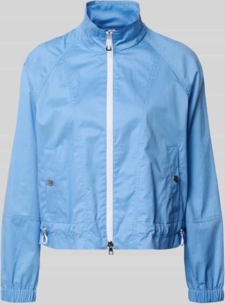 Marc Cain Regular Fit Jacke mit Stehkragen in Sky, Gr&ouml;&szlig;e 34