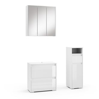 Vicco Conjunto De Muebles De Ba&ntilde;o Majest, Blanco, 3 Piezas