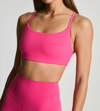 YEAR OF OURS Studio Racer Bralette In Magenta