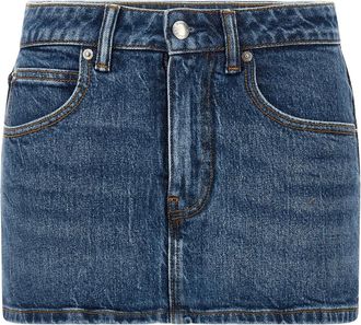 Alexander Wang Dames, Rokken, Blauw, Maat: W26 Denim
