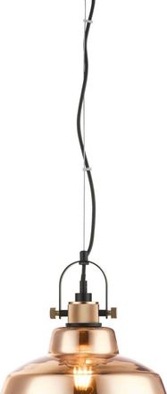 Netlighting Ava 1 Light Gold Dome Pendant Ceiling Light