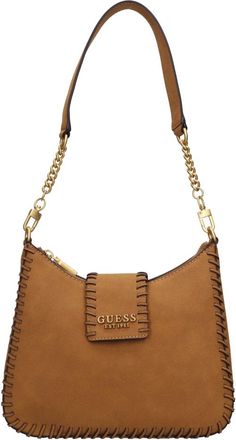 Guess Tassen, Dames, Bruin, ONE Size, Leer, Libera Schoudertas
