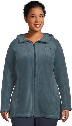 Columbia Plus Size Benton Springstm II Long Hoodie Womens Sweatshirt Everblue : 2X, Fleece/Polyester