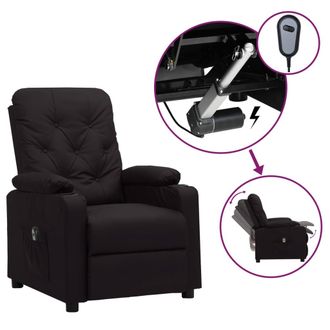 vidaXL Vidaxl - Sill&oacute;n Reclinable El&eacute;ctrico De Cuero Sint&eacute;tico Negro