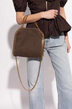 Stella McCartney Falabella Mini Shoulder Bag, Womens, Brown