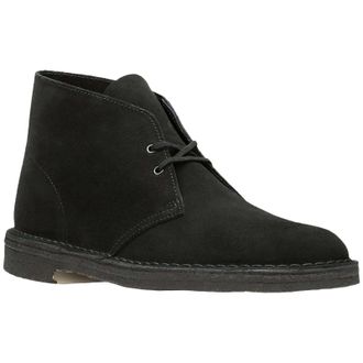 Clarks Desert Boot Suede Mens Ankle Boots - Black - Size:UK 10.5