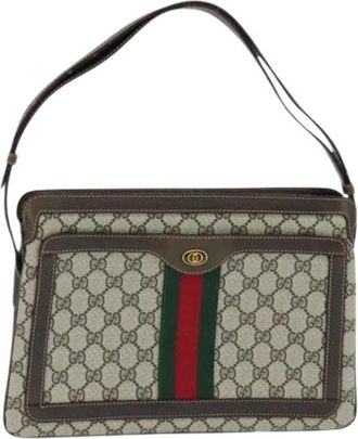 Gucci Pre-owned Shoulder Bags, female, Beige, Size: ONE SIZE Pre-owned Vintage Shoulder Bag