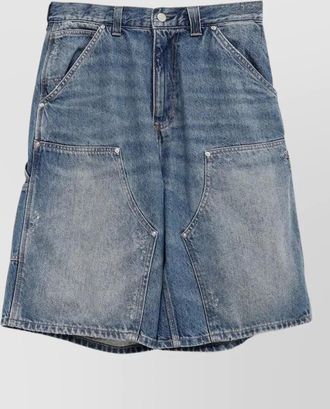 Carhartt Work in Progress utility denim shorts dual knee design
