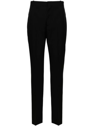 Alexander McQueen Pantaloni a sigaretta sartoriali - Nero