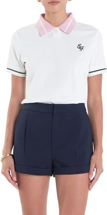 English Factory Sports Club Colorblock Polo in Off White at Nordstrom, Size X-Large