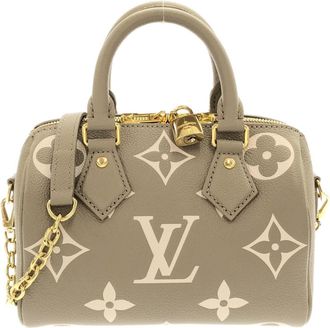 Louis Vuitton Cream Tourterelle Leather Boston Bag (Pre-Owned)