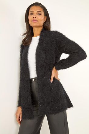 Roman Fluffy Long Sleeve Cardigan