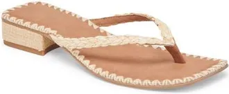 Dolce Vita Barty Flip Flop in Light Natural Raffia at Nordstrom, Size 9