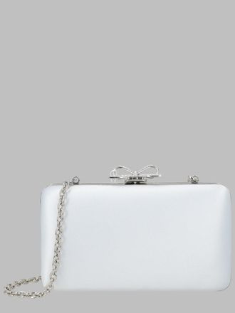 Self Portrait Selbstportr&auml;t-Clutch aus Raso Con Fiocco