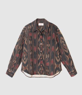 Xirena Chemise Gia Black Ikat