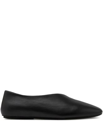 Mars&egrave;ll Bama calf leather ballet flats - Black