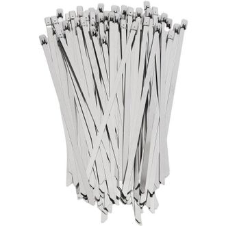 OEM 200 Bridas De Acero Inoxidable De 4,6 Mm De Ancho, Autoblocantes, Para Cables Y Tuber&iacute;as