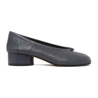 Maison Margiela Schoenen, Dames, Grijs, 38 EU, Leer, Tabi Ballerina