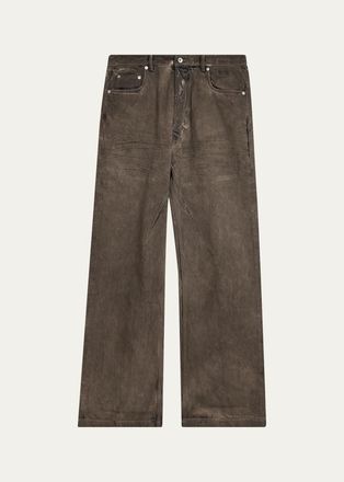 Rick Owens Mens Geth Wide-Leg Jeans