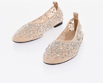 Tory Burch Sheer Ballet Flats with Rhinestones size 38,5