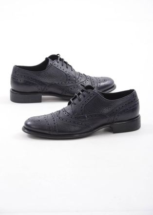 Dolce & Gabbana Mens Men Derby Shoes - Navy Calfskin - Size UK 5