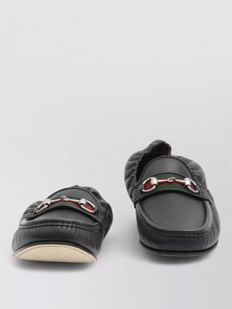 Gucci horsebit 1953 web stripe leather loafers
