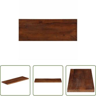 vidaXL vidaXL Tavolo in legno naturale - Piano Tavolo 90x40x3,8 cm Rettangolare in Massello di Recupero