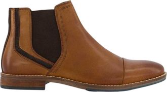 Dune London Chappy leren Chelsea-laarzen voor heren (Tan)