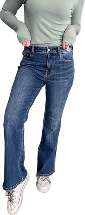 Judy Blue Midrise Bootcut With Cell Phone Pocket Jeans In Medium Wash