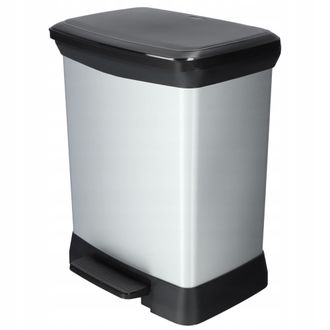 Curver Curver - Papelera Deco Rectangular Duo 10+18l, 39x29x50,5 Cm, 80% Material Reciclado
