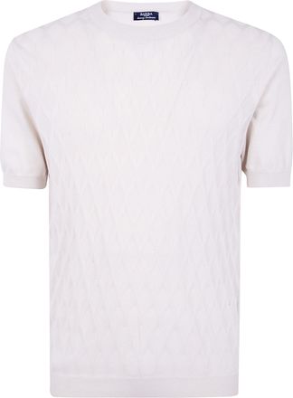 Barba Embroidered Fancy Round Neck Sweater