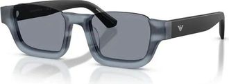 Emporio Armani unisex, Accessoires, Blauw, Maat: 58 MM