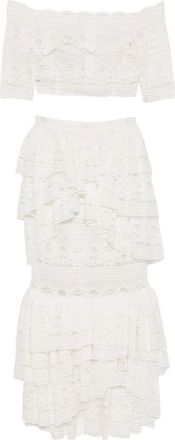 Saiid Kobeisy Abito con ruches - Bianco