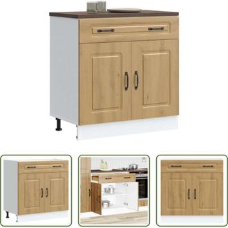 vidaXL vidaXL Armadio da cucina - Base da Cucina Kalmar Rovere Artigianale in Legno Multistrato