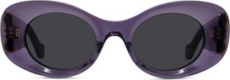 Loewe Anagram Cat-Eye Zonnebril - Dames - Zonnebrillen - Paars - ONE Size - Accessoires