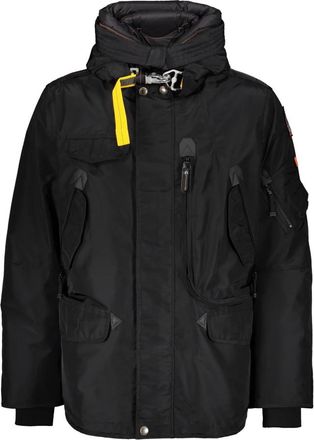 Parajumpers Parka met Capuchon en Contraststiksels - Heren - Gewatteerde jassen - Zwart - S - Polyester - Jassen