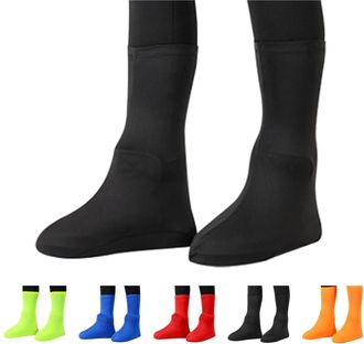 Generic Anti-Slip Anti-Friction High Top Snow Boots Galoshes,Reusable Waterproof Shoe Covers for Adult, Men Women Outdoor Cycling Camping and Fishing,New (BLA