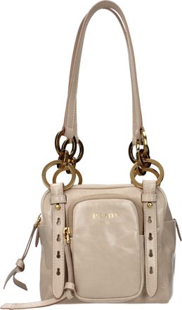 Prada Pink Leather Shoulder Womens Bag