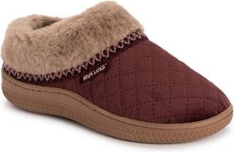 Muk Luks Charlee Faux Fur Clog Slipper in Merlot at Nordstrom, Size Medium